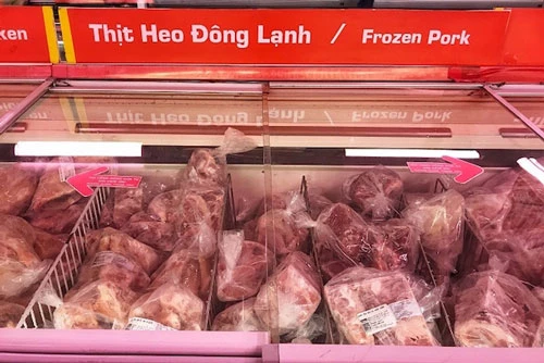 Thịt heo châu Âu giá rẻ gần 50% so với hàng nội đang được nhiều người Việt ưa chuộng (Ảnh: TL) 