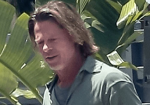 Không thể nhận ra Brad Pitt sau thời gian dài tránh dịch: Tóc dài lượt thượt, râu ria xồm xoàm