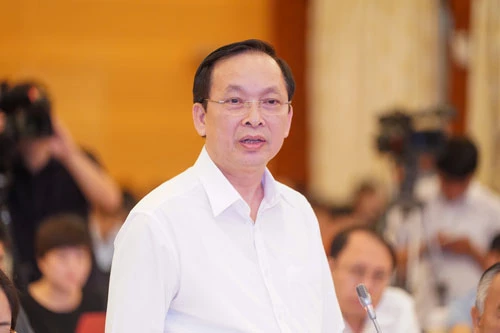 Phó Thống đốc Thường trực NHNN Đào Minh Tú.Ảnh:VGP/Quang Hiếu.