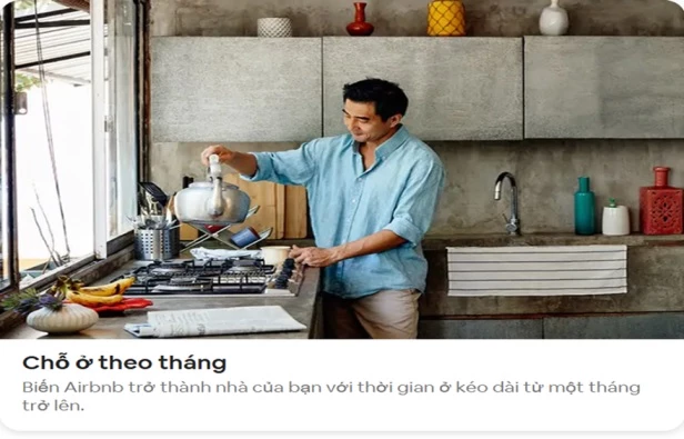 Airbnb đã bổ sung thêm tính năng chỗ ở theo tháng ở Việt Nam.