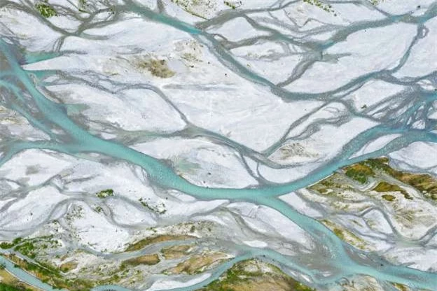 Châu thổ sông Sandur ở Na Uy.