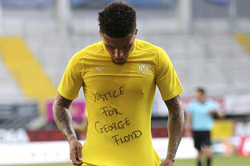 Sancho được FIFA và UEFA 'chống lưng' sau màn ăn mừng đòi công lý cho George Floyd 'gây bão'