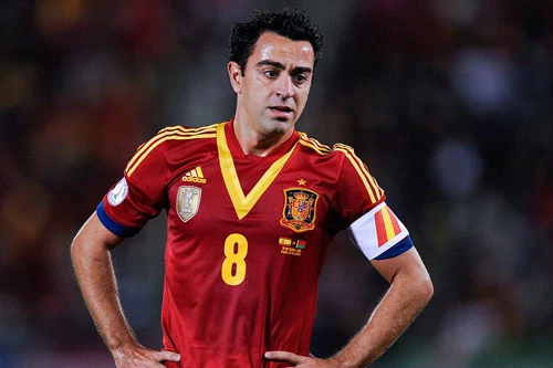 6. Xavi Hernandez (Tây Ban Nha - Thi đấu cho đội tuyển quốc gia 133 trận).
