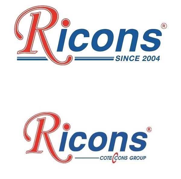 Logo Ricons mới đã bỏ đi cụm từ "Coteccons Group" (Ảnh: Ricons)