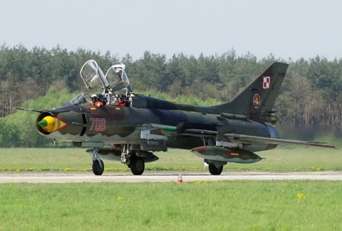 Cường kích cánh cụp cánh xòe Su-22UM3 của Không quân Ba Lan. Ảnh: Defense24.