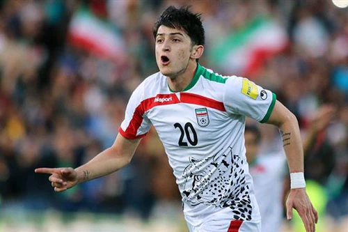 3. Sardar Azmoun (Iran - Giá trị chuyển nhượng khoảng 14,5 triệu euro).