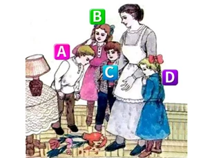 Trắc nghiệm: Đứa trẻ nào làm vỡ bình hoa?
