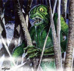 Phát hiện sinh vật bí ẩn cao 2 mét giống người thằn lằn