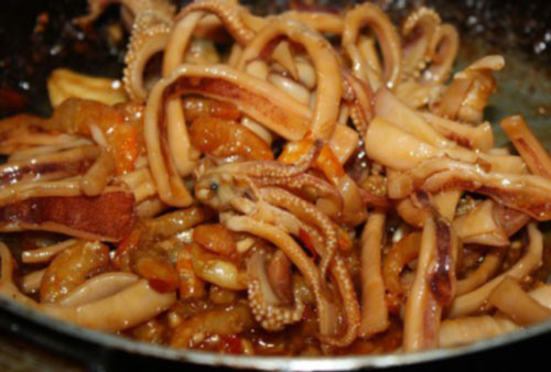 Cách làm mực khô xào miến thơm ngon khó cưỡng