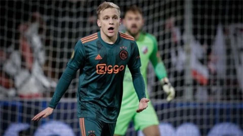 M.U bắt đầu đàm phán với Ajax về Van de Beek