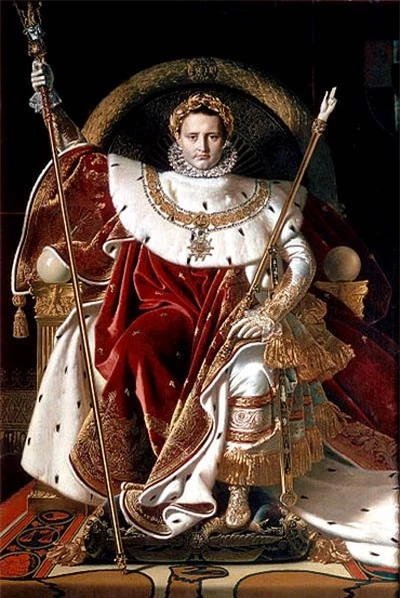 Napoleon trên ngai vàng, Họa phẩm của Jean Auguste Dominique Ingres.