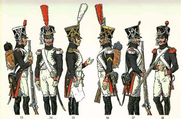 Napoleon cùng Quân đoàn Lê dương, đội quân do tự tay Napoleon thành lập và chỉ huy.