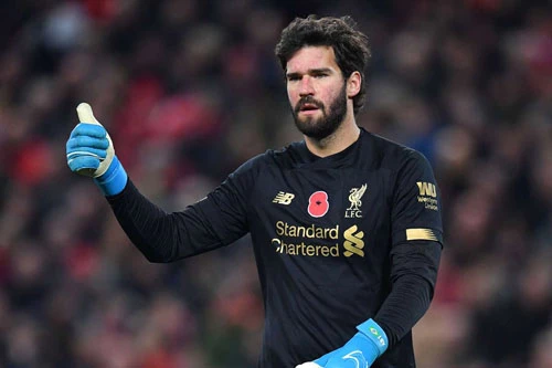 2. Alisson Becker (Liverpool - Định giá chuyển nhượng: 84,2 triệu euro).