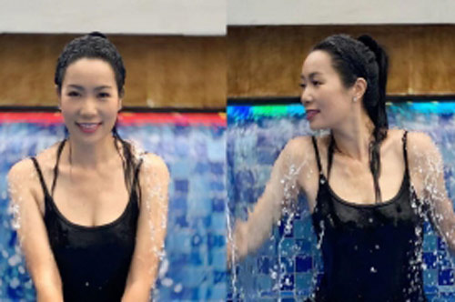 Mê mẩn với vóc dáng của Trịnh Kim Chi trong bộ bikini dù đã U50