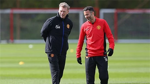 Giggs không can thiệp quá sâu vào huấn luyện dưới thời Moyes