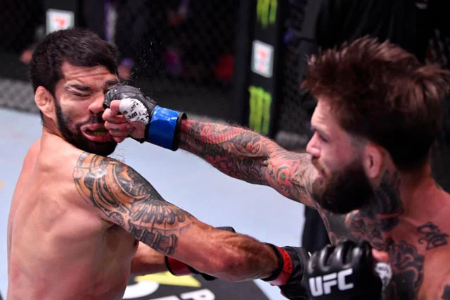 Pha ra đòn giúp Cody Garbrandt giành chiến thắng.