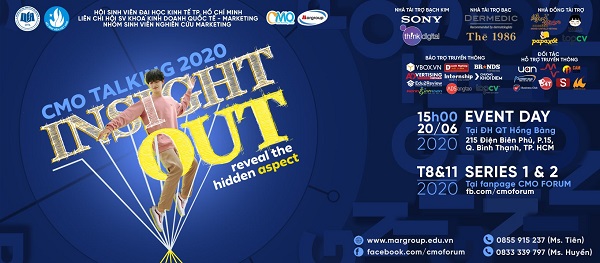 Ngày 20/6/2020, diễn ra sự kiện CMO TALKING 2020: INSIGHT OUT 