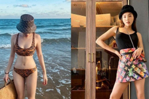Diện bikini kín đáo vòng 1, Kỳ Duyên vẫn gợi cảm hết cỡ