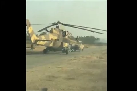 GNA bat giu hang chuc xe tang va ca truc thang Mi-35