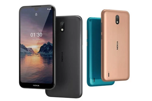 Nokia 1.3 có 3 màu sắc Cyan, Charcoal và Sand. Máy có giá 95 euro (tương đương 2,50 triệu đồng) ở châu Âu.