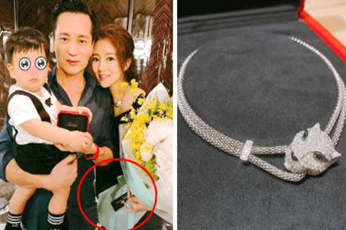 Mỹ nhân “Ỷ thiên đồ long ký” lộ bụng bầu nhưng ai cũng chỉ dán mắt vào chiếc vòng cổ kim cương hàng tỷ đồng của cô