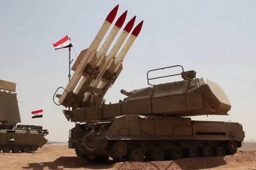 Tổ hợp phòng không Buk-M2E của Quân đội Ai Cập. Ảnh: Al Masdar News.