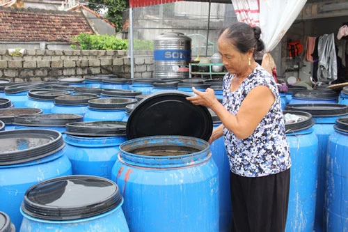 Cơ sở sản xuất mắm Ba Làng, xã Hải Thanh (Tĩnh Gia).