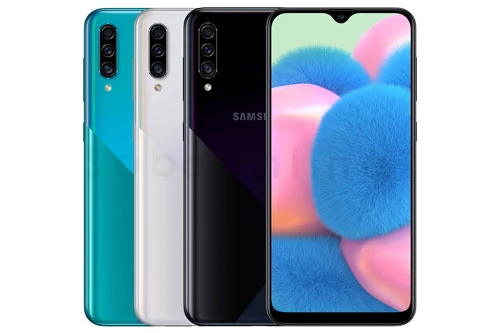 Samsung Galaxy A30s (6,29 triệu đồng xuống 5,69 triệu đồng).