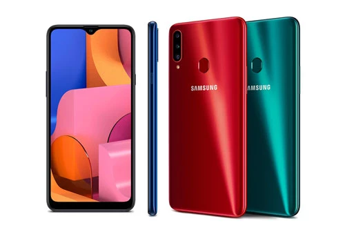 Samsung Galaxy A20s. Phiên bản RAM 4 GB từ 5,39 triệu đồng xuống 4,89 triệu đồng. Phiên bản RAM 3 GB từ 4,39 triệu đồng xuống 3,99 triệu đồng).