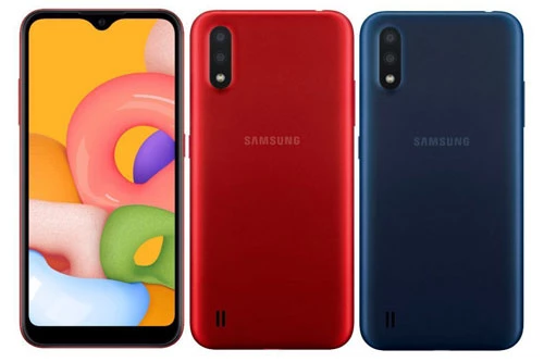  Samsung Galaxy A01 (2,79 triệu đồng xuống 2,29 triệu đồng).