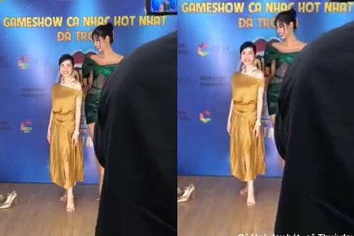 Lại tiếp tục 'liều' khi đọ dáng với chân dài như Hoàng Thuỳ, Hoà Minzy nhận cái kết đắng