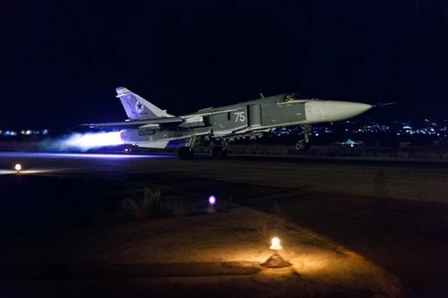 Không quân Nga đã phát động cuộc tấn công lớn nhằm vào phiến quân nổi dậy. Ảnh: Al Masdar News.