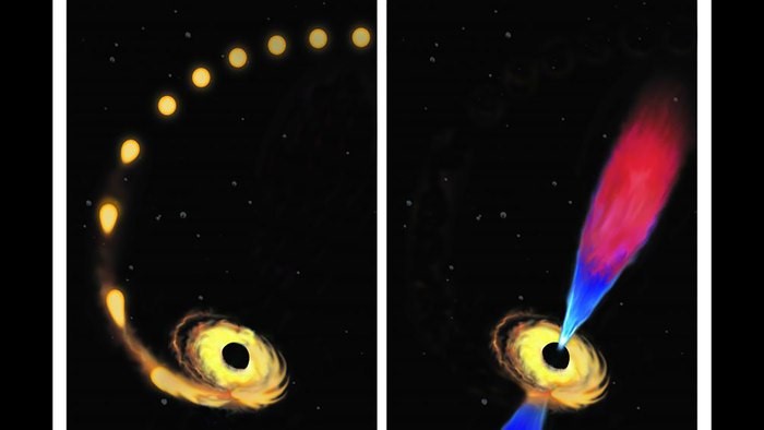 Lần đầu tiên chụp được cảnh hố đen đang nuốt một ngôi sao