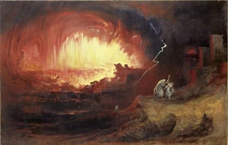 Bức tranh “Destruction Of Sodom And Gomorrah” của họa sỹ John Martin