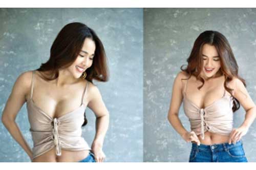 Thân hình đã qua ba lần sinh nở của bà xã Ưng Hoàng Phúc