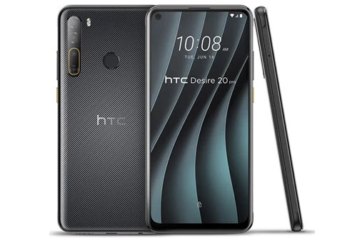 HTC Desire 20 Pro sở hữu thiết kế với vỏ ngoài bằng nhựa giả kính. Máy có số đo 162x77x9,4 mm, cân nặng 201 g. 
