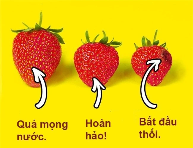 Cách chọn dâu tây ngon ngọt