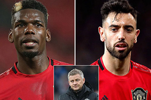 Bruno Fernandes 'nhắc khéo' HLV Solskjaer về Pogba trước trận M.U gặp Tottenham