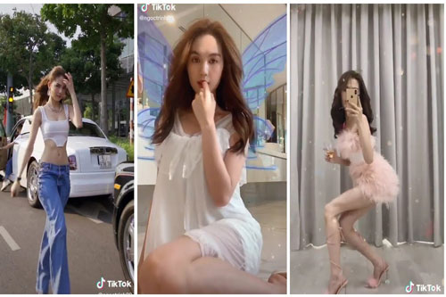 CLIP: Những hình ảnh cực xinh đẹp và 'lầy lội' của Ngọc Trinh trên TikTok gần đây nhất