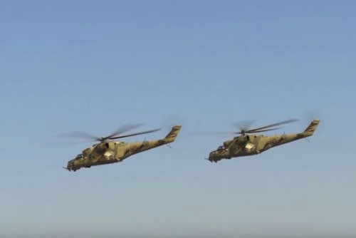 Mi-24 Ai Cập mang rocket đặc biệt diệt mục tiêu tại Libya