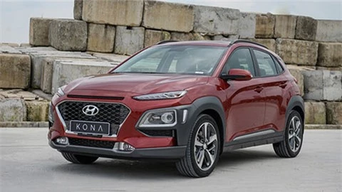 Hyundai Kona - đối thủ của Ford EcoSport, Honda HR-V có giá lăn bánh ra sao trong tháng 6?