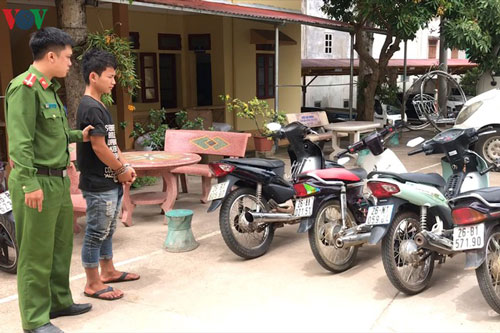Sơn La: Thanh niên 17 tuổi gây ra hàng loạt vụ trộm xe máy