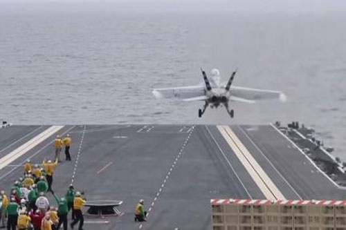 Tàu sân bay R. Ford Mỹ hỏng máy phóng điện từ