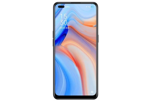 Reno4 5G sử dụng màn hình AMOLED kích thước 6,43 inch, độ phân giải Full HD Plus (2.400x1.080 pixel), mật độ điểm ảnh 409 ppi. Màn hình này được chia theo tỷ lệ 20:9, chiếm 90,7%, độ sáng tối đa 430 nit. 