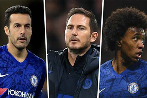Lampard nài nỉ Pedro và Willian ở lại Chelsea đến hết mùa