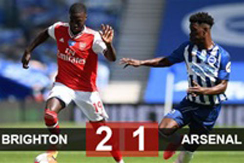 Thua ngược Brighton, Arsenal tan tành giấc mộng dự cúp châu Âu