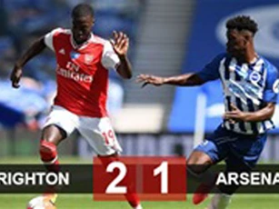 Thua ngược Brighton, Arsenal tan tành giấc mộng dự cúp châu Âu