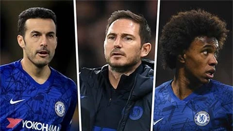 Lampard nài nỉ Pedro & Willian ở lại Chelsea đến hết mùa