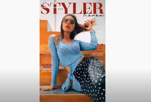 CLIP: 'Choáng' với hình ảnh Ngọc Trinh, Minh Tú và dàn sao Việt 'bắt trend' 'ngã lên bìa tạp chí' trên Tik Tok