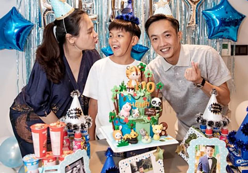 Đàm Thu Trang tổ chức sinh nhật cho Subeo